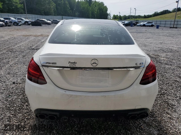 2019 Mercedes-Benz C 43 AMG with VIN 55SWF6EB5KU304210, listed as a Copart auction lot 57812795 with 48,925 mi miles and Clean title. Bid and sale history available at DreamBid. Image 6.