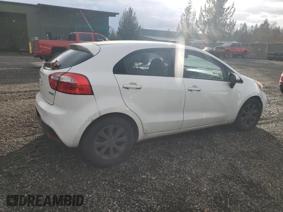 2012 Kia Rio EX with VIN KNADN5A39C6089980, listed as a Copart auction lot 80687434 with 128,952 mi miles and Clean Title. Bid and sale history available at carsss.com. Image 3.