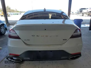 2023 Genesis G70 3.3T with VIN KMTG54TE0PU108198, listed as a Copart auction lot 46945215 with 18,856 mi miles and Non Repairable. Bid and sale history available at DreamBid. Image 6.