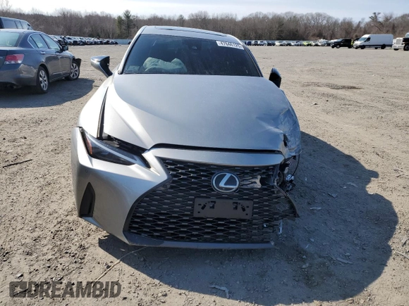2021 Lexus IS with VIN JTHC81F29M5045630, listed as a Copart auction lot 47646125 with 0 mi miles and Salvage Title. Bid and sale history available at carsss.com. Image 5.