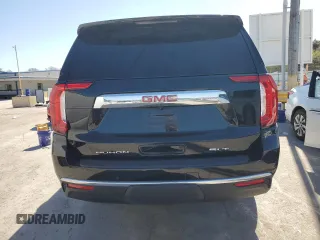 2022 GMC Yukon XL SLT with VIN 1GKS2GKD9NR341058, listed as a Copart auction lot 75736374 with 0 mi miles and Salvage Title. Bid and sale history available at carsss.com. Image 6.