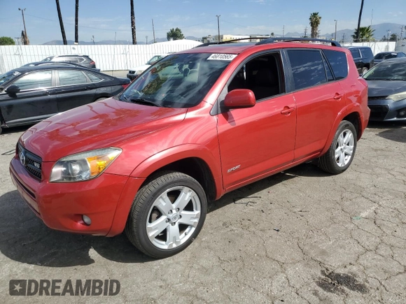 2006 Toyota RAV4 Sport with VIN JTMZK32V065001222, listed as a Copart auction lot 46810565 with 129,783 mi miles and Salvage Title. Bid and sale history available at carsss.com. Image 1.