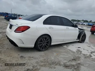 2019 Mercedes-Benz C 43 AMG with VIN 55SWF6EB9KU289078, listed as a Copart auction lot 61717885 with 64,168 mi miles and Salvage title. Bid and sale history available at DreamBid. Image 3.