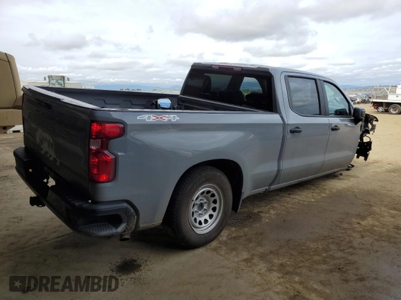 2024 Chevrolet Silverado 1500 with VIN 3GCPDAEK5RG164405, listed as a Copart auction lot 47142305 with 24,213 mi miles and Salvage Title. Bid and sale history available at DreamBid. Image 3.