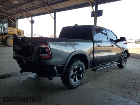 2019 Ram 1500 with VIN 1C6RRELG7KN716670, listed as a Copart auction lot 70481274 with 115,830 mi miles and Salvage title. Bid and sale history available at DreamBid. Image 3.