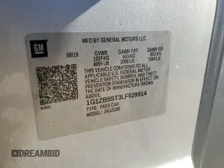 2020 Chevrolet Malibu LS with VIN 1G1ZB5ST3LF029914, listed as a Copart auction lot 53547325 with Not Provided miles and Clean Title. Bid and sale history available at DreamBid. Image 12.
