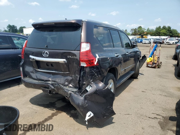 2012 Lexus GX 460 with VIN JTJBM7FX9C5036817, listed as a Copart auction lot 57619005 with 172,994 mi miles and Salvage title. Bid and sale history available at DreamBid. Image 3.
