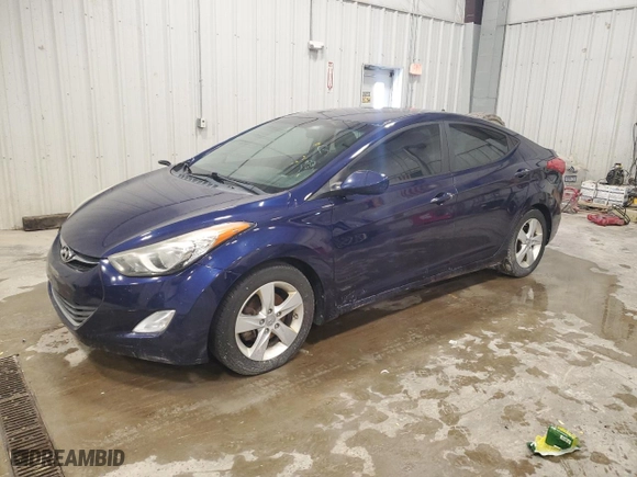 2013 Hyundai Elantra GLS with VIN 5NPDH4AEXDH436195, listed as a Copart auction lot 51185895 with 149,285 mi miles and Clean Title. Bid and sale history available at carsss.com. Image 1.