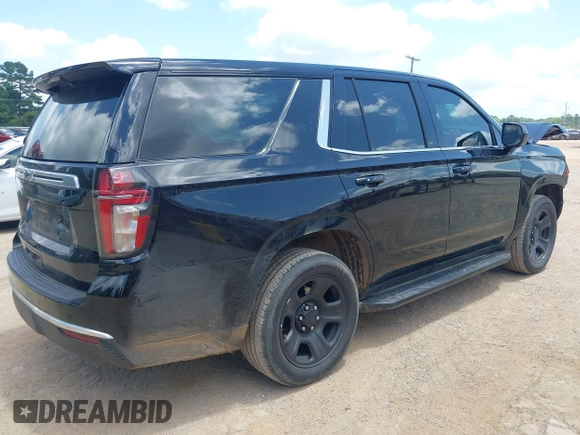 2023 Chevrolet Tahoe Commercial with VIN 1GNSCLED8PR515600, listed as a IAAI auction lot 42552810 with 20,016 mi miles and . Bid and sale history available at DreamBid. Image 4.
