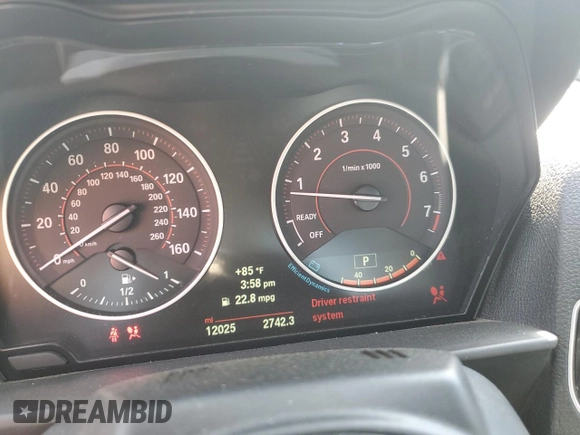 2015 BMW 2 Series M235i with VIN WBA1M1C53FV393104, listed as a Copart auction lot 71143703 with 12,025 mi miles. Bid and sale history available at carsss.com. Image 9.