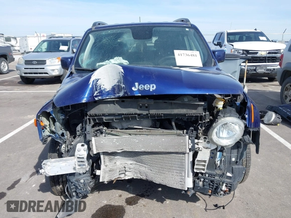 2018 Jeep Renegade Latitude with VIN ZACCJABB0JPH10574, listed as a IAAI auction lot 41736481 with 70,730 mi miles and . Bid and sale history available at DreamBid. Image 13.