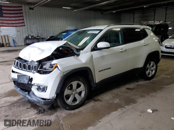 2021 Jeep Compass Altitude with VIN 3C4NJDBB4MT520798, listed as a Copart auction lot 58846915 with 51,819 mi miles and Non repairable. Bid and sale history available at DreamBid. Image 1.