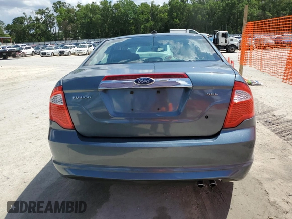 2011 Ford Fusion SEL with VIN 3FAHP0JA5BR340842, listed as a Copart auction lot 55117615 with 106,611 mi miles and Salvage Title. Bid and sale history available at DreamBid. Image 6.