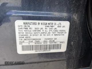 2009 Infiniti G37 x with VIN JNKCV61F29M054246, listed as a Copart auction lot 56072875 with 116,449 mi miles and Salvage Title. Bid and sale history available at DreamBid. Image 10.