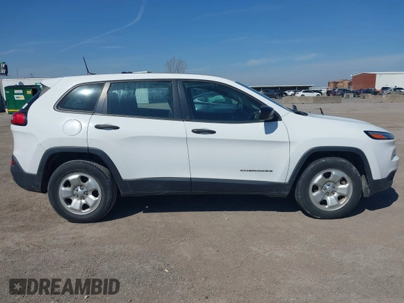 2017 Jeep Cherokee Sport with VIN 1C4PJMAB1HW668725, listed as a IAAI auction lot 41589425 with 185,316 mi miles. Bid and sale history available at carsss.com. Image 13.