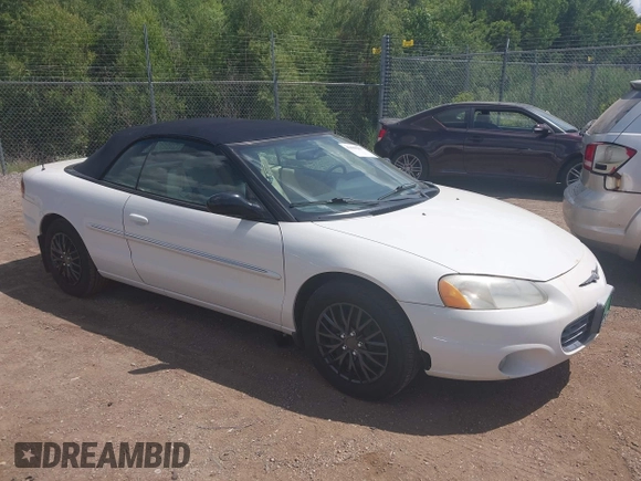 2002 Chrysler Sebring Limited with VIN 1C3EL65R12N147056, listed as a IAAI auction lot 42660257 with 177,856 mi miles and . Bid and sale history available at DreamBid. Image 1.