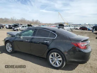 2014 Buick Regal Premium I with VIN 2G4GN5EX0E9166742, listed as a Copart auction lot 49538085 with 104,739 mi miles and Salvage Title. Bid and sale history available at DreamBid. Image 2.
