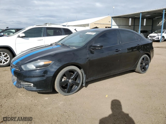 2013 Dodge Dart Limited with VIN 1C3CDFCH2DD307601, listed as a Copart auction lot 50173555 with 123,434 mi miles and Clean Title. Bid and sale history available at carsss.com. Image 1.