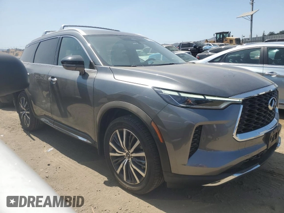 2022 Infiniti QX60 Sensory with VIN 5N1DL1GS9NC330355, listed as a Copart auction lot 61104205 with 31,248 mi miles and Salvage title. Bid and sale history available at DreamBid. Image 4.