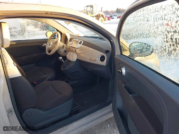 2012 FIAT 500 Pop with VIN 3C3CFFDR7CT181861, listed as a IAAI auction lot 41329821 with 108,287 mi miles. Bid and sale history available at carsss.com. Image 5.