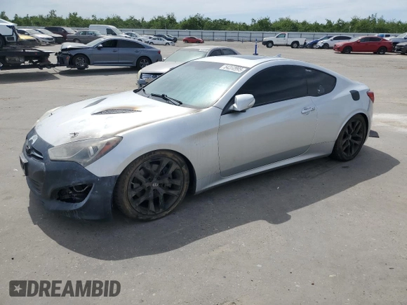 2013 Hyundai Genesis Coupe Grand Touring with VIN KMHHU6KJ6DU104759, listed as a Copart auction lot 54360995 with Not provided miles and Salvage title. Bid and sale history available at DreamBid. Image 1.