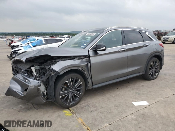 2020 Infiniti QX50 Essential с VIN 3PCAJ5M1XLF116099, выставлен на аукционе Copart как лот 56824854 с пробегом 61 577 миль миль и Списание • Salvage title. История ставок и продаж доступна на DreamBid. Изображение 1.