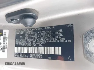 2005 Toyota Sienna CE with VIN 5TDZA23C05S272543, listed as a IAAI auction lot 42727321 with 201,156 mi miles and . Bid and sale history available at DreamBid. Image 9.