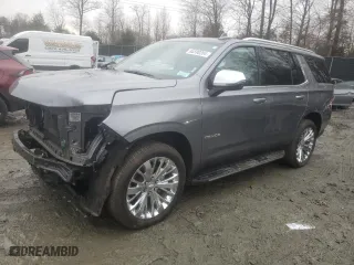 2021 Chevrolet Tahoe Premier with VIN 1GNSKSKDXMR122730, listed as a Copart auction lot 84590204 with 30,560 mi miles and Salvage Title. Bid and sale history available at carsss.com. Image 1.