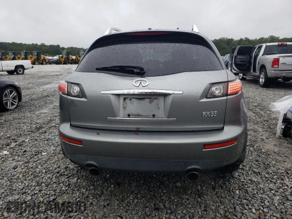 2007 Infiniti FX35 with VIN JNRAS08WX7X204829, listed as a Copart auction lot 71669554 with 189,643 mi miles and Salvage Title. Bid and sale history available at carsss.com. Image 6.