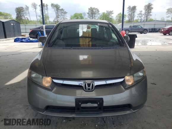 2008 Honda Civic LX with VIN 2HGFA16558H336073, listed as a Copart auction lot 52354495 with 124,035 mi miles and Salvage Title. Bid and sale history available at DreamBid. Image 5.