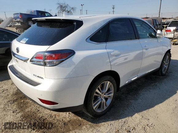 2015 Lexus RX 450h with VIN 2T2ZB1BAXFC003348, listed as a Copart auction lot 88293535 with 107,161 mi miles and Salvage Title. Bid and sale history available at DreamBid. Image 3.