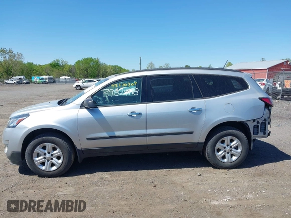 2017 Chevrolet Traverse LS with VIN 1GNKRFKD0HJ161222, listed as a IAAI auction lot 42110204 with 58,663 mi miles and . Bid and sale history available at DreamBid. Image 14.