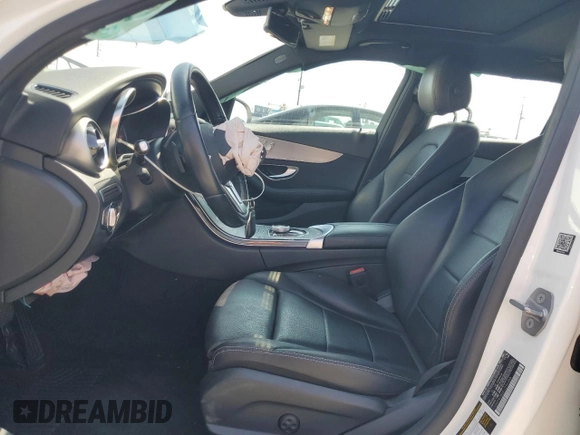 2019 Mercedes-Benz C 300 with VIN 55SWF8DB6KU296308, listed as a Copart auction lot 59987475 with 52,187 mi miles and Salvage title. Bid and sale history available at DreamBid. Image 7.