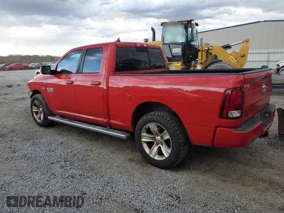 2014 Ram 1500 Sport with VIN 1C6RR6HT7ES221953, listed as a Copart auction lot 81495364 with 126,366 mi miles and Salvage title. Bid and sale history available at DreamBid. Image 2.