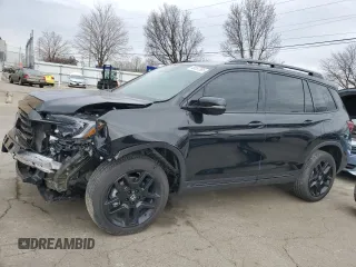 2024 Honda Passport Black Edition with VIN 5FNYF8H83RB016590, listed as a Copart auction lot 48287395 with 6,455 mi miles and Salvage title. Bid and sale history available at DreamBid. Image 1.