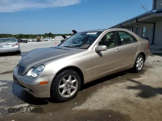 2003 Mercedes-Benz C 320 with VIN WDBRF64J53F327005, listed as a Copart auction lot 69500224 with 99,375 mi miles and Salvage Title. Bid and sale history available at carsss.com. Image 1.