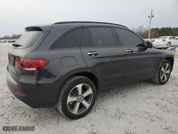 2020 Mercedes-Benz GLC with VIN WDC0G8DB4LF702372, listed as a Copart auction lot 47998425 with 38,247 mi miles and Salvage Title. Bid and sale history available at carsss.com. Image 3.