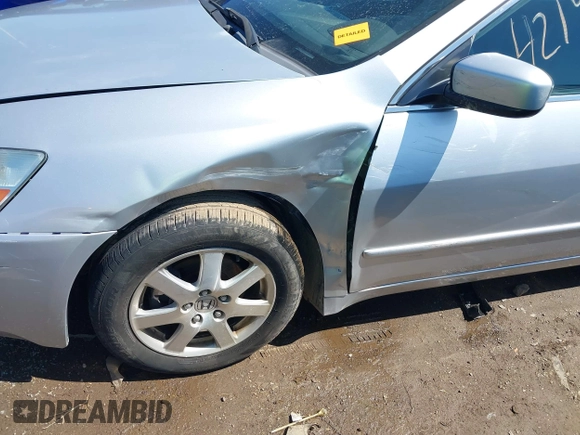 2005 Honda Accord EX-L z VIN 1HGCM66845A041929, wystawiony jako IAAI lot #42193697 z przebiegiem 165 324 mil mil oraz . Historia ofert i sprzedaży dostępna na DreamBid. Obrazek 6.