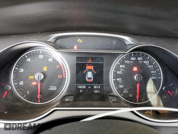 2014 Audi A4 Premium Plus with VIN WAUFFAFL3EN011873, listed as a Copart auction lot 46426155 with 138,338 mi miles and Salvage Title. Bid and sale history available at carsss.com. Image 9.