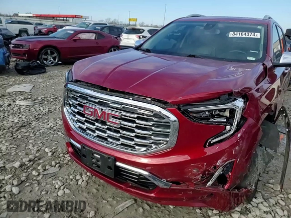 2018 GMC Terrain Denali with VIN 3GKALSEX3JL248412, listed as a Copart auction lot 84164374 with 57,589 mi miles and Salvage Title. Bid and sale history available at DreamBid. Image 11.