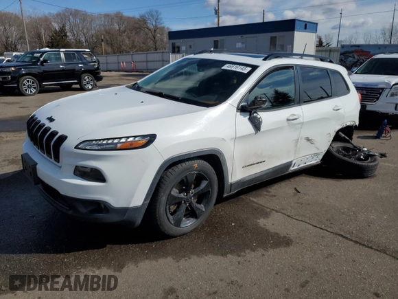 2016 Jeep Cherokee High Altitude with VIN 1C4PJLDB3GW323927, listed as a Copart auction lot 46616145 with 105,974 mi miles and Salvage Title. Bid and sale history available at carsss.com. Image 1.