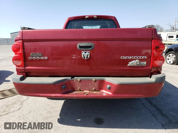 2011 Ram Dakota Bighorn/Lonestar with VIN 1D7RW3BK6BS649854, listed as a Copart auction lot 48954965 with 176,618 mi miles and Salvage Title. Bid and sale history available at carsss.com. Image 6.