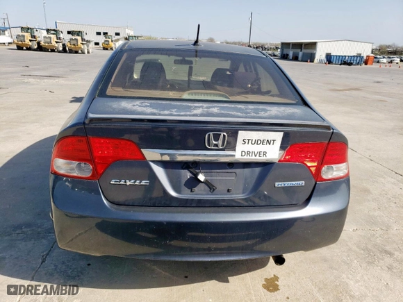 2010 Honda Civic Hybrid with VIN JHMFA3F29AS005672, listed as a Copart auction lot 49057405 with 154,987 mi miles and Salvage Title. Bid and sale history available at carsss.com. Image 6.