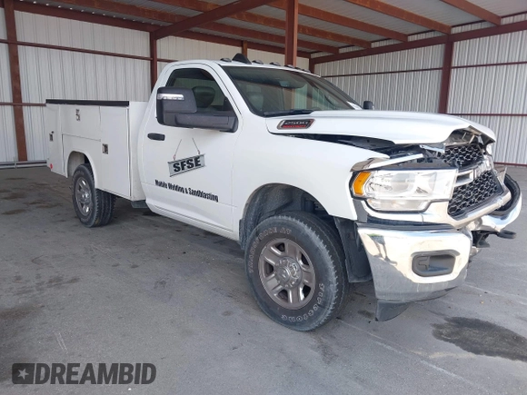2023 Ram 2500 with VIN 3C7WR5AJ7PG567772, listed as a IAAI auction lot 42180314 with 48,197 mi miles and . Bid and sale history available at DreamBid. Image 1.
