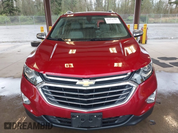 2019 Chevrolet Equinox Premier with VIN 2GNAXYEX8K6223490, listed as a IAAI auction lot 41979705 with 57,462 mi miles. Bid and sale history available at carsss.com. Image 12.