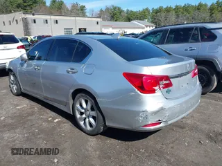 2014 Acura RLX with VIN JH4KC1F3XEC002575, listed as a IAAI auction lot 41972287 with 126,636 mi miles. Bid and sale history available at carsss.com. Image 3.