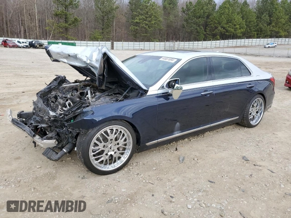 2018 Genesis G90 Premium z VIN KMHG34JA3JU047470, wystawiony jako Copart lot #44661694 z przebiegiem Nie podano mil oraz . Historia ofert i sprzedaży dostępna na DreamBid. Obrazek 1.