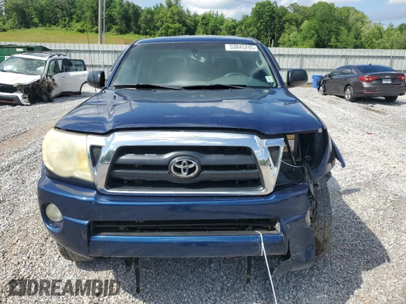2007 Toyota Tacoma PreRunner with VIN 3TMJU62NX7M038489, listed as a Copart auction lot 53845245 with 263,485 mi miles and Salvage Title. Bid and sale history available at DreamBid. Image 5.