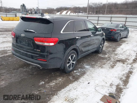 2016 Kia Sorento EX with VIN 5XYPH4A1XGG023621, listed as a IAAI auction lot 41583266 with 123,039 mi miles. Bid and sale history available at carsss.com. Image 4.