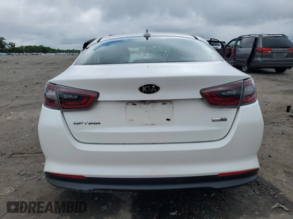 2015 Kia Optima with VIN KNAGM4AD8F5077638, listed as a Copart auction lot 57016255 with 78,162 mi miles and Salvage title. Bid and sale history available at DreamBid. Image 6.